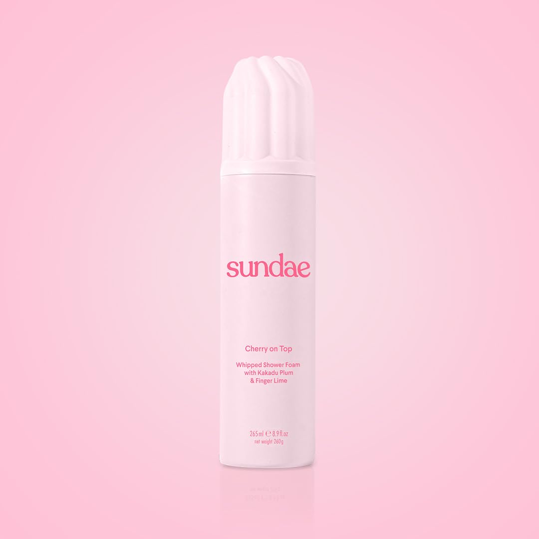 sundae in-shower lifestyle with person using foam for an uplifting routine