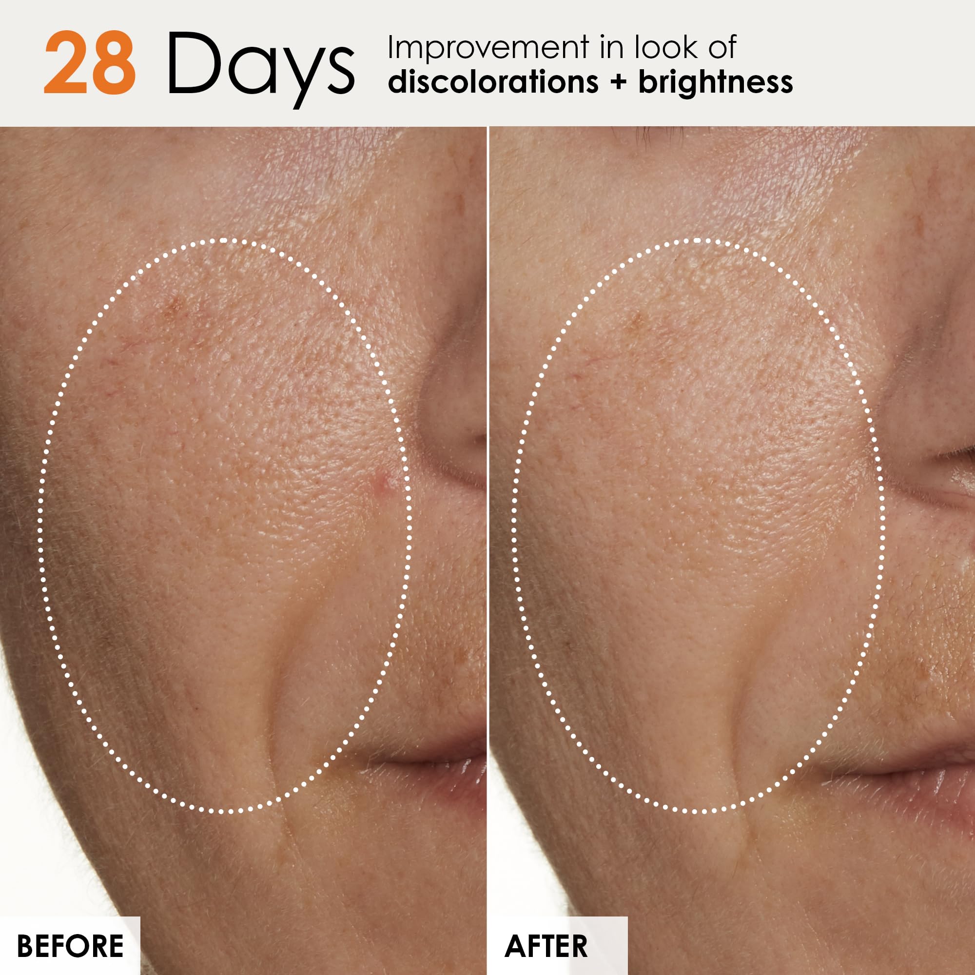 Sunday Riley label close-up highlighting 15% Vitamin C concentration benefit