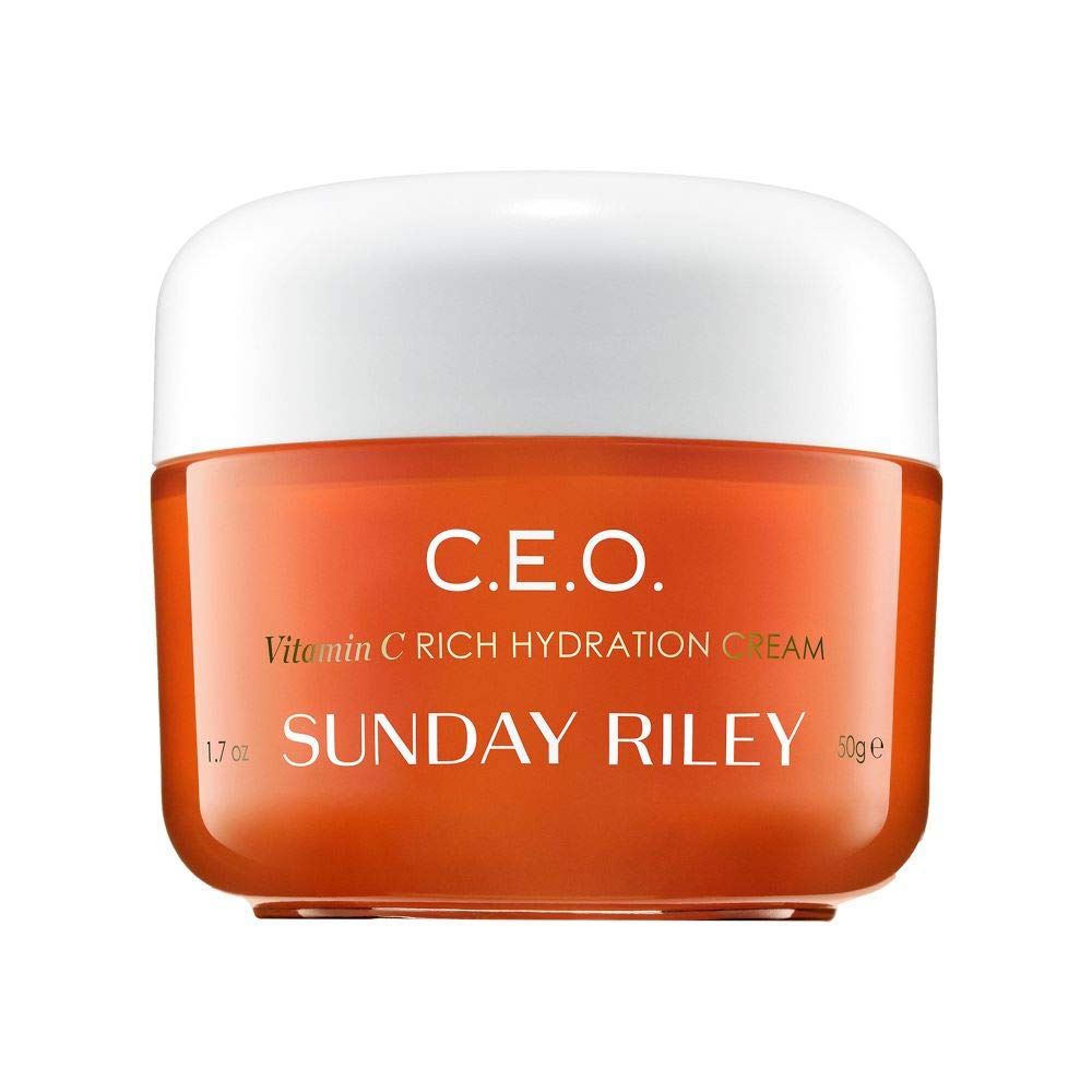 Sunday Riley front packaging showing clean jar and label, communicates premium protection
