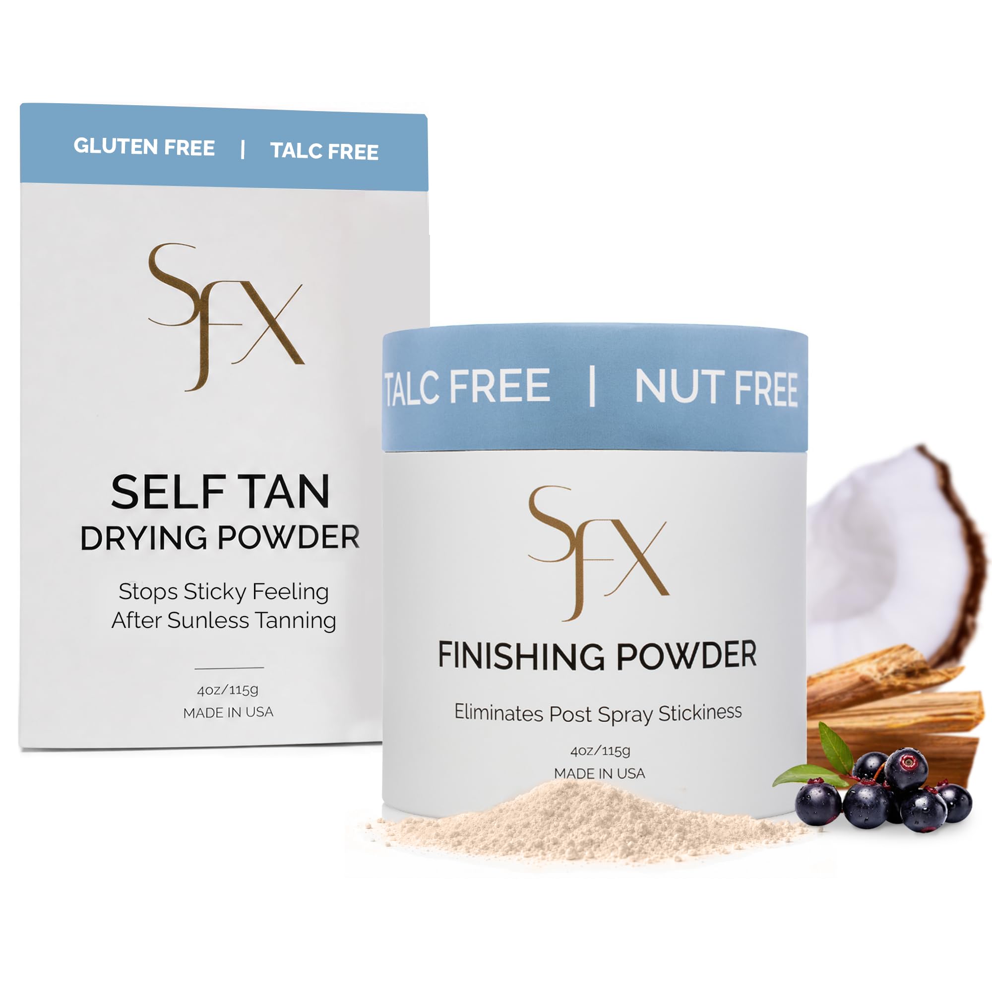 SunFX front packaging showing Cheeky-Sunshine powder and benefits