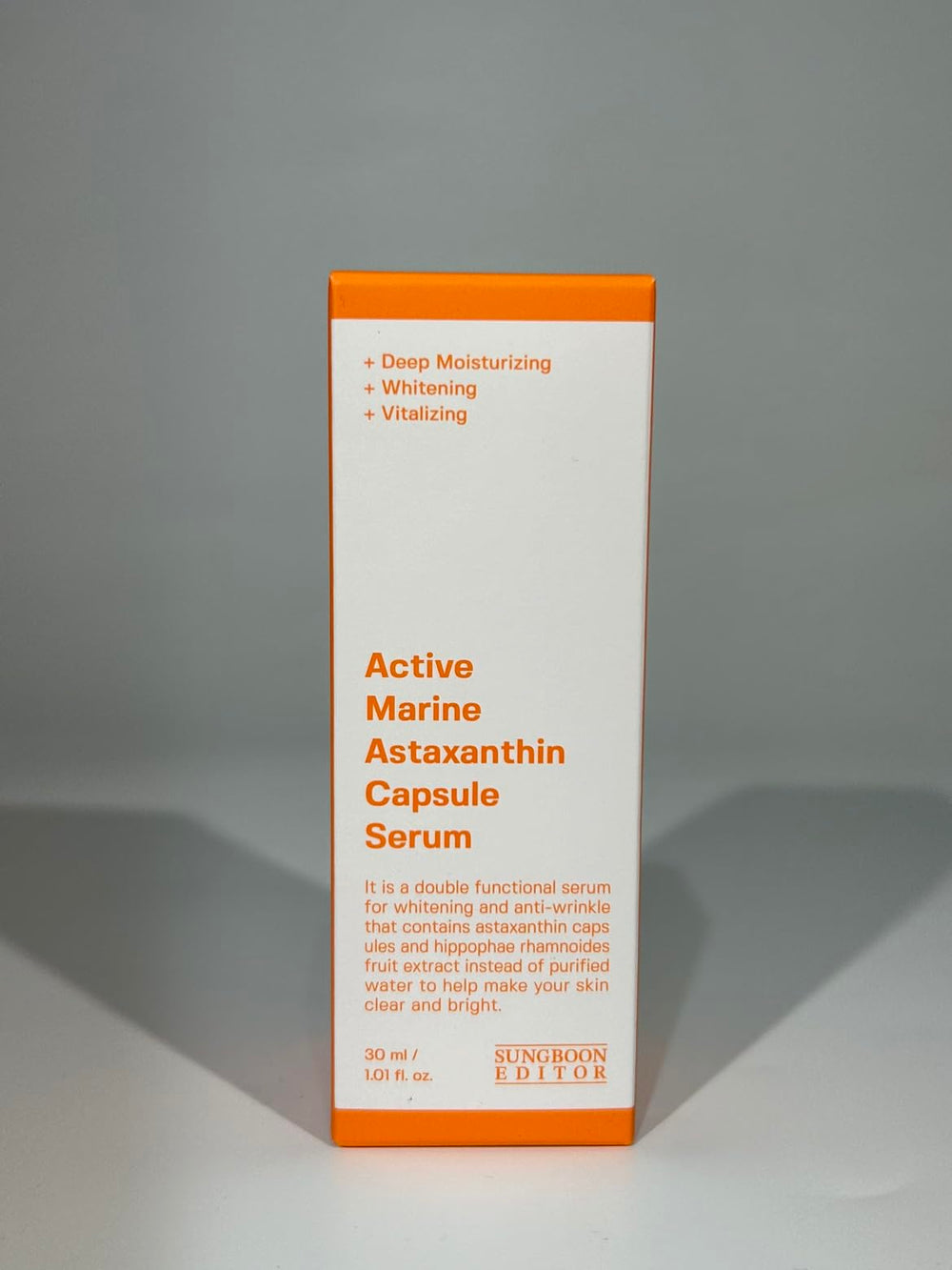 SUNGBOON EDITOR bottle on vanity implying daily skincare routine benefit