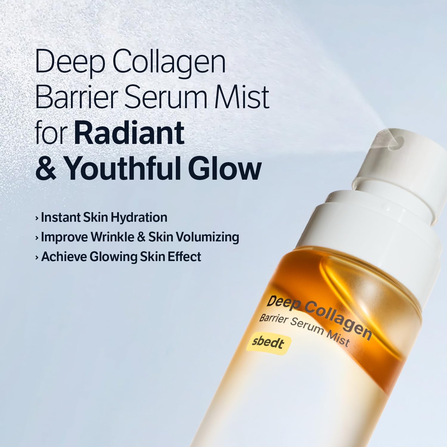 SUNGBOON EDITOR close-up of serum texture, highlights smooth collagen absorption
