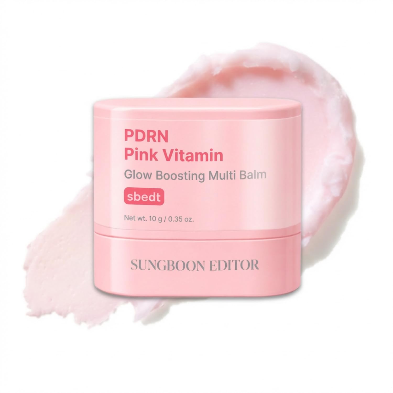 SUNGBOON EDITOR front packaging showing compact 0.35 oz balm and brand