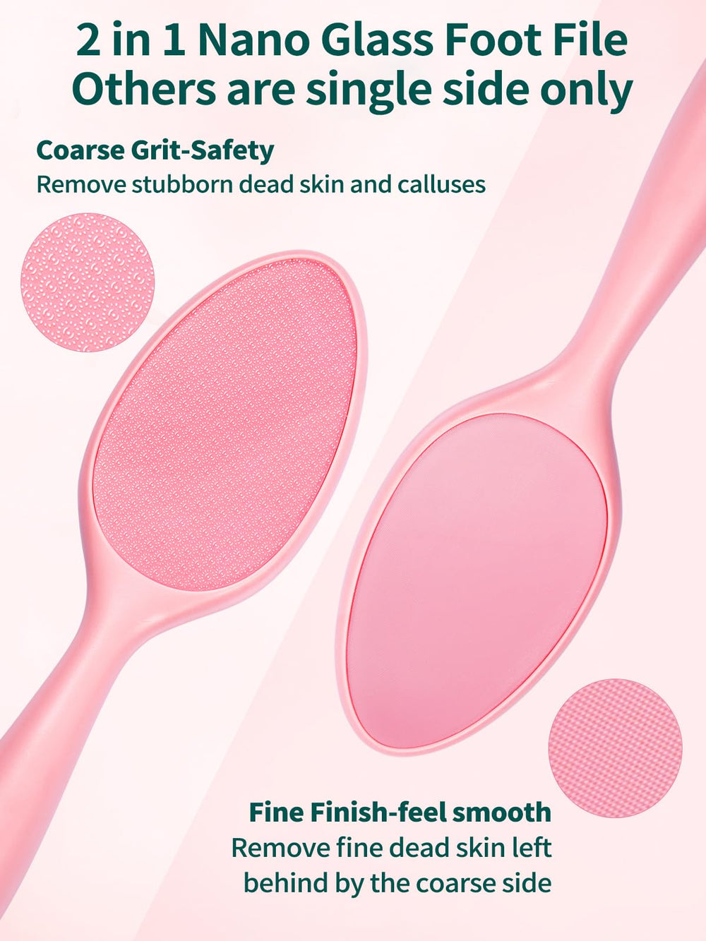 sunivaca foot file handle closeup highlighting ergonomic grip for comfortable control
