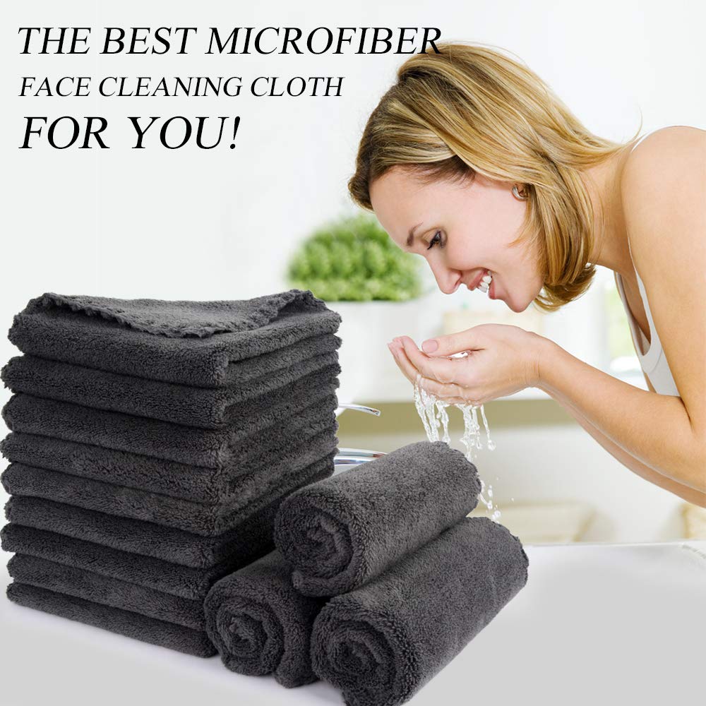 SUNLAND cloth removing makeup from skin illustrating gentle effective use