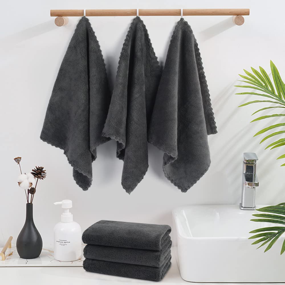 SUNLAND stacked cloths top view emphasizing uniform dark-grey color and bulk pack