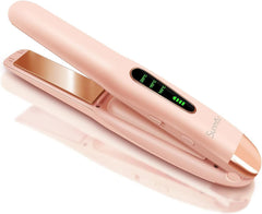 SUNMAY front view of cordless straightener showing compact travel-ready design and portability