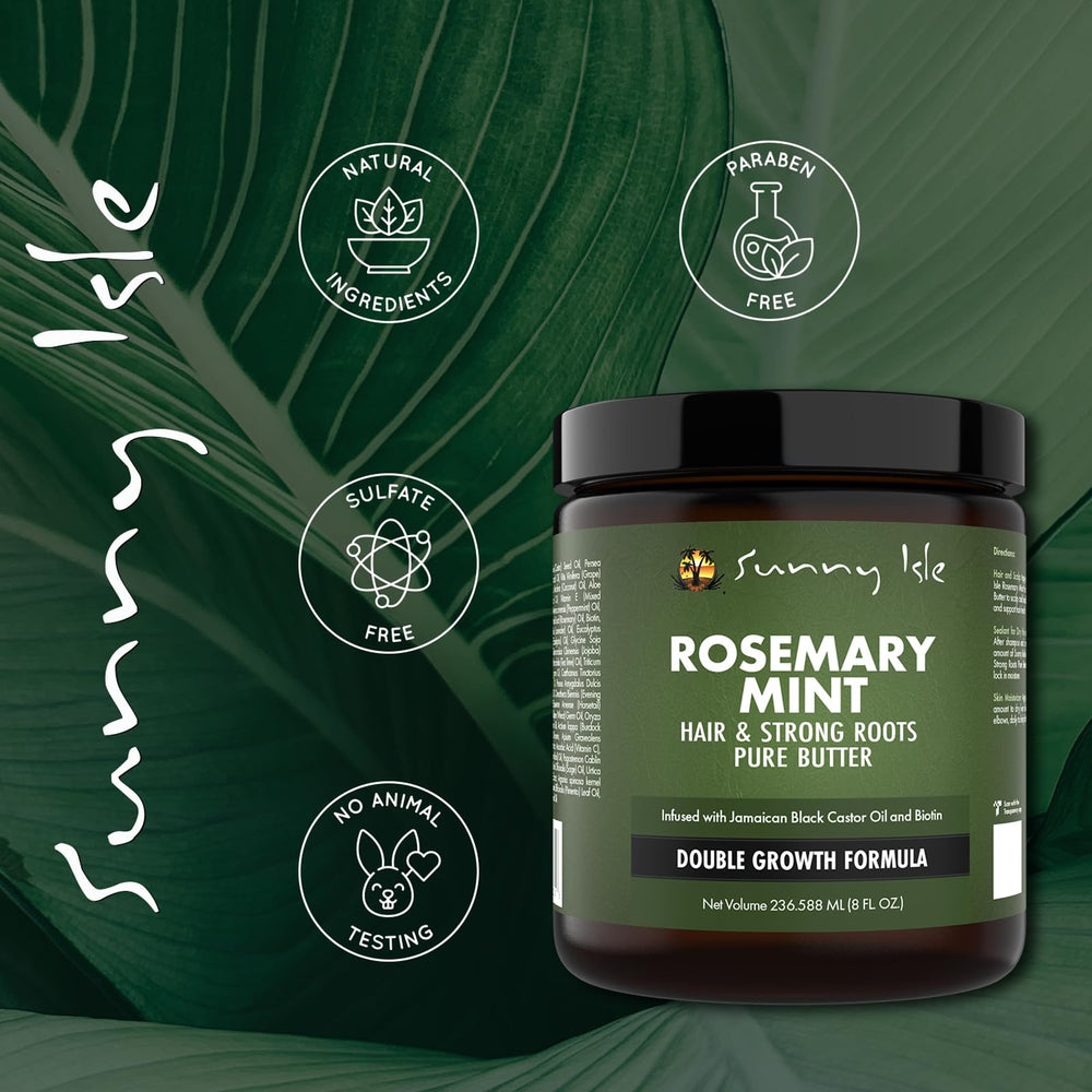 Sunny Isle label detail highlighting ingredients and clean formulation