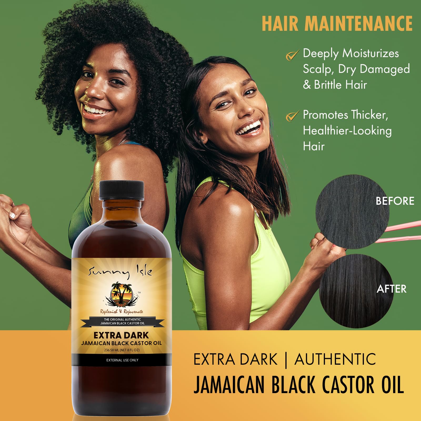 Sunny Isle oil on skin showing moisturized, softened appearance benefit