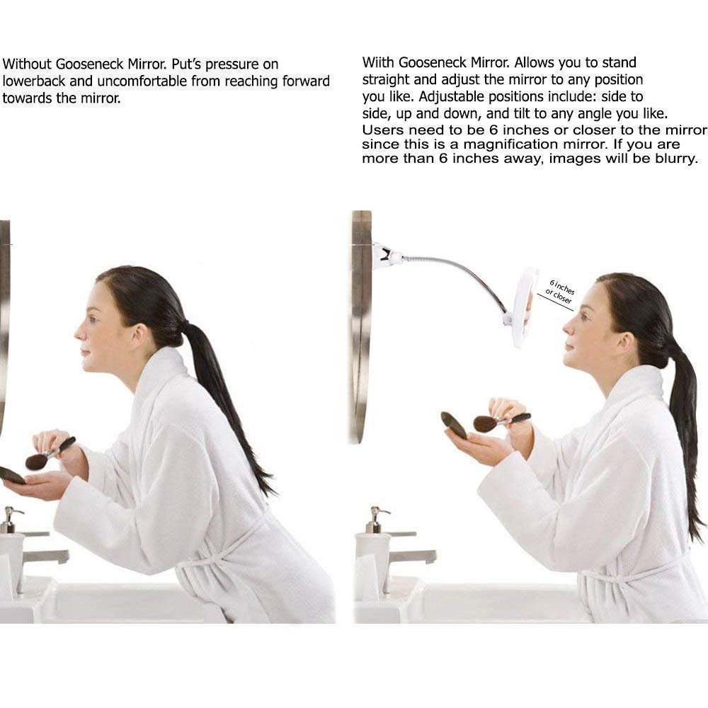 SunplusTrade strong suction cup attached to bathroom mirror offering secure no-drill mounting