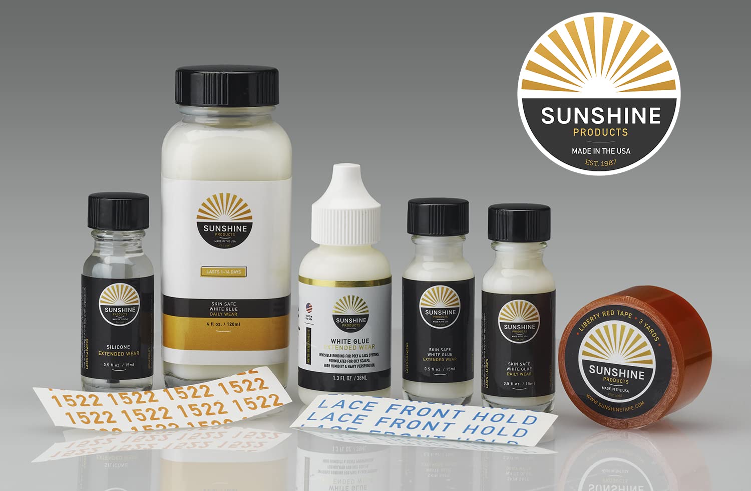 Sunshine Tape in stylist workstation, ready for professional installs and tidy workflow
