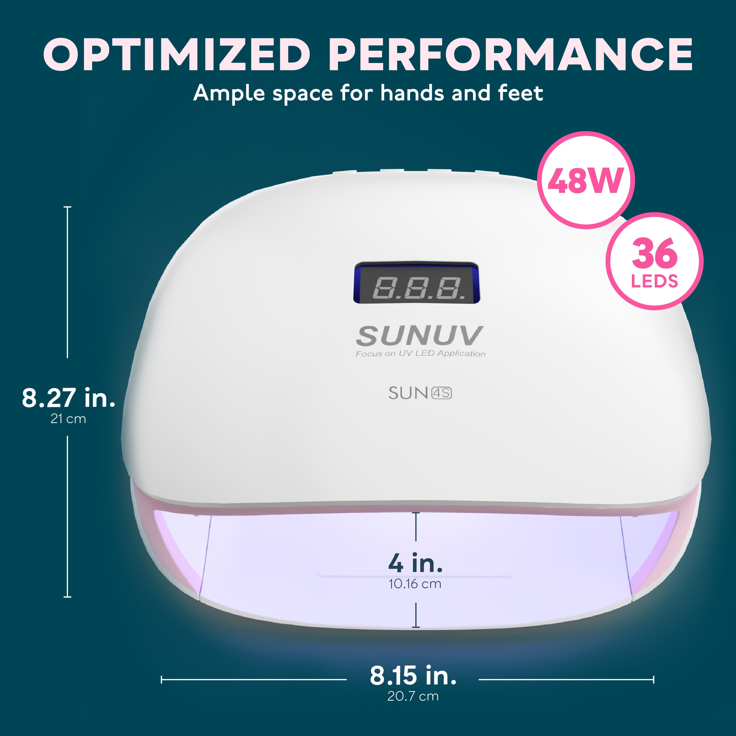 SUNUV pink finish detail highlighting smooth surface and durable construction
