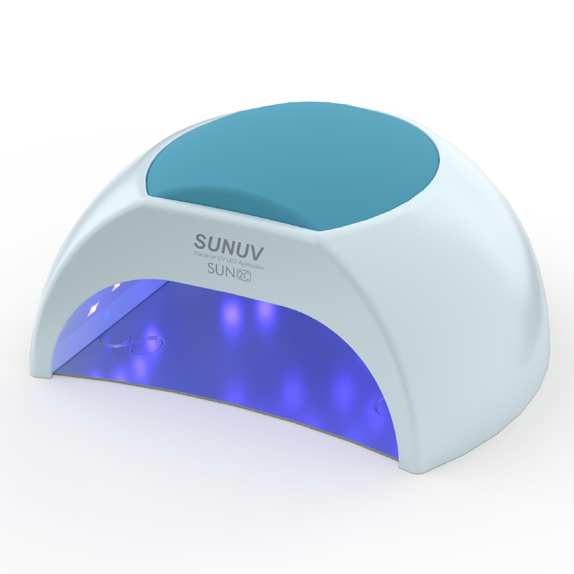 SUNUV SUN2C front view showing compact lamp and hand entry for easy use