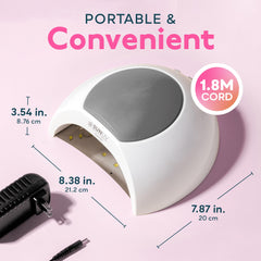 SUNUV curing a manicure with hand inside for quick salon results