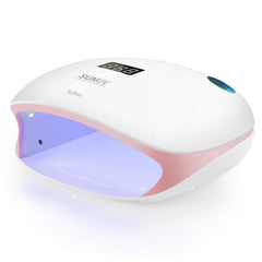 SUNUV front view of SUN4S pink lamp showing shape and controls for quick setup