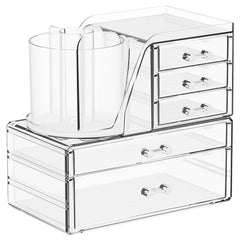 SuoXing organizer front view showing clear acrylic and tidy storage benefit