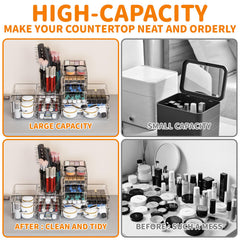 SuoXing deep drawer storing skincare bottles to protect and sort toiletries