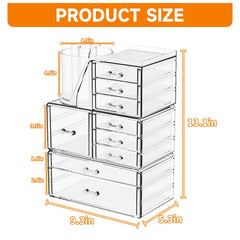 SuoXing drawer open with palettes visible for organized makeup storage