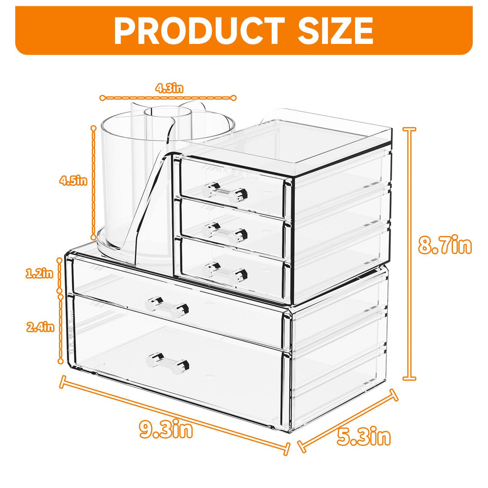 SuoXing open drawers with makeup inside for quick selection benefit