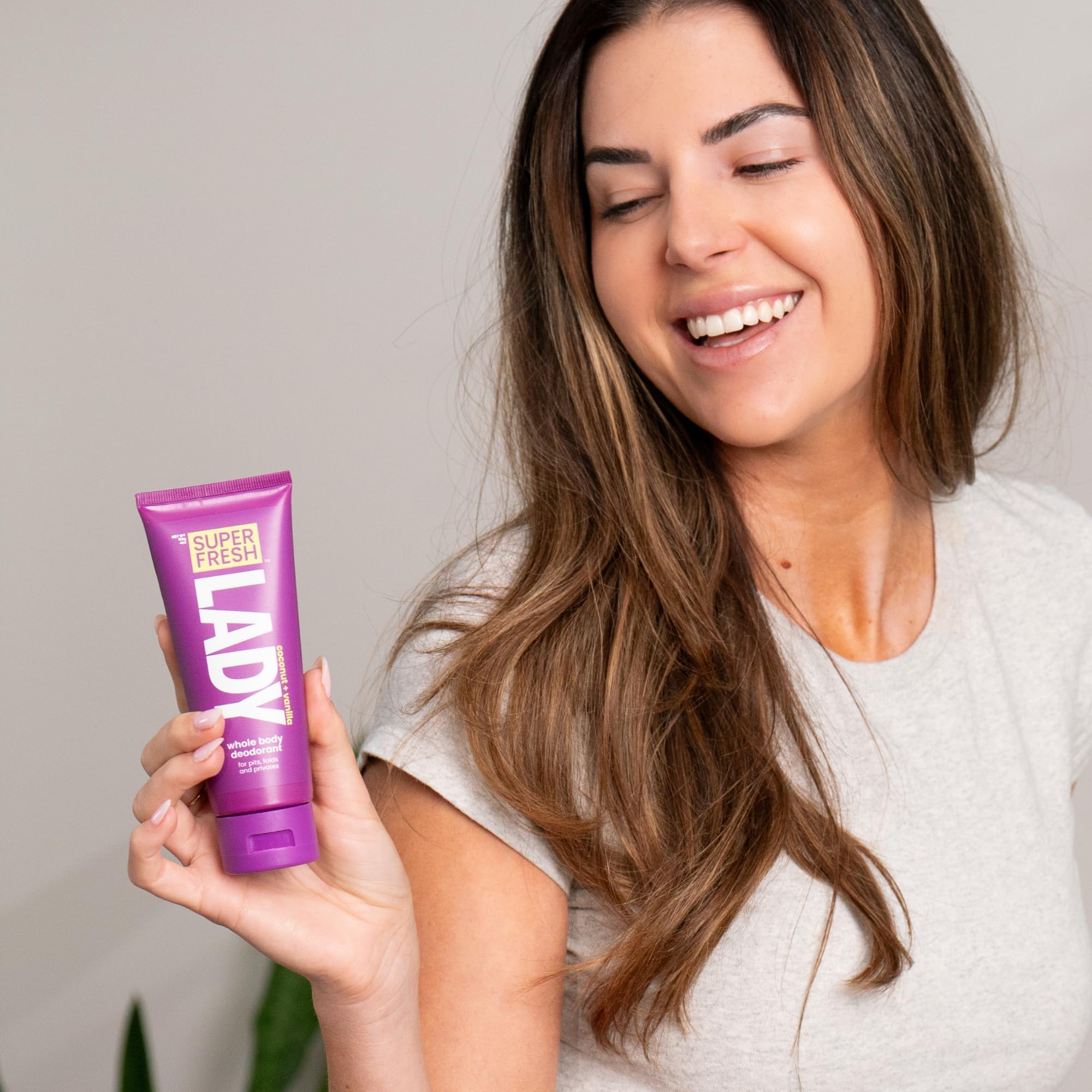 Super & Fresh Co. lotion applied to feet reducing sweat and odor during activity