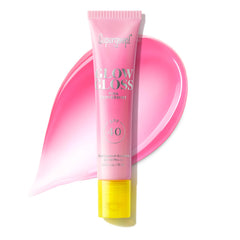 Supergoop! front packaging showing glossy pink tube and SPF benefits
