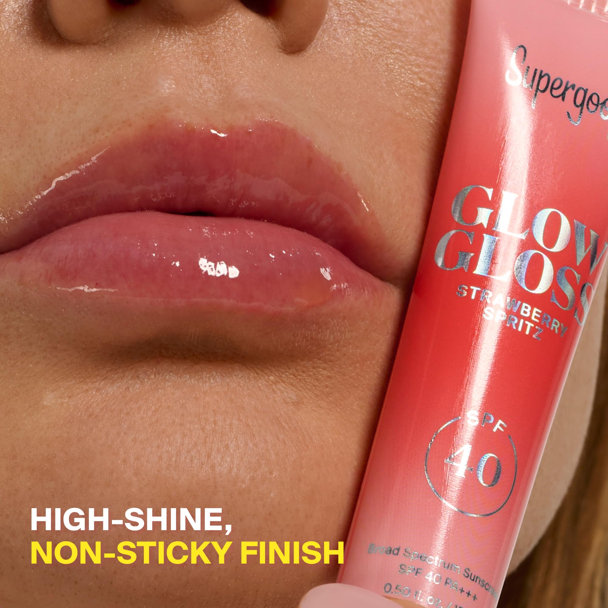 Supergoop! ingredient shot highlighting shea butter and peptide benefits