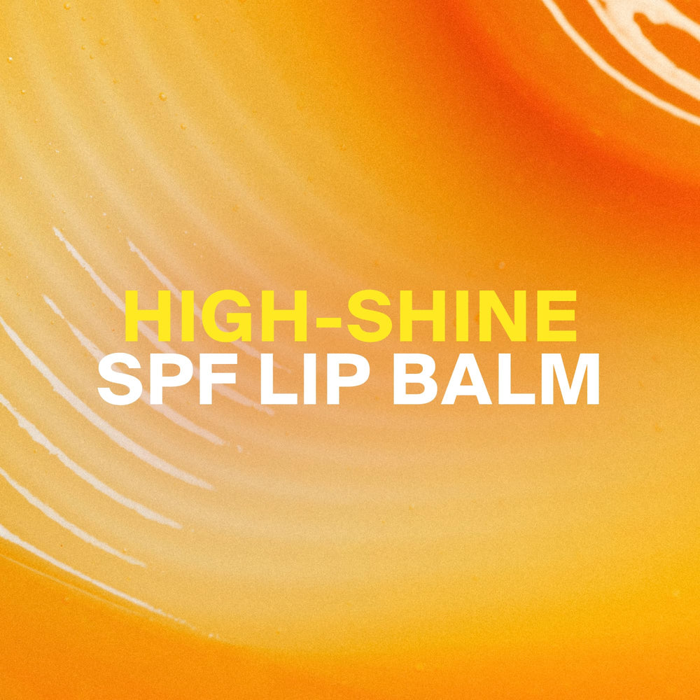 Supergoop! close-up of glossy texture showing non-sticky sheen benefit