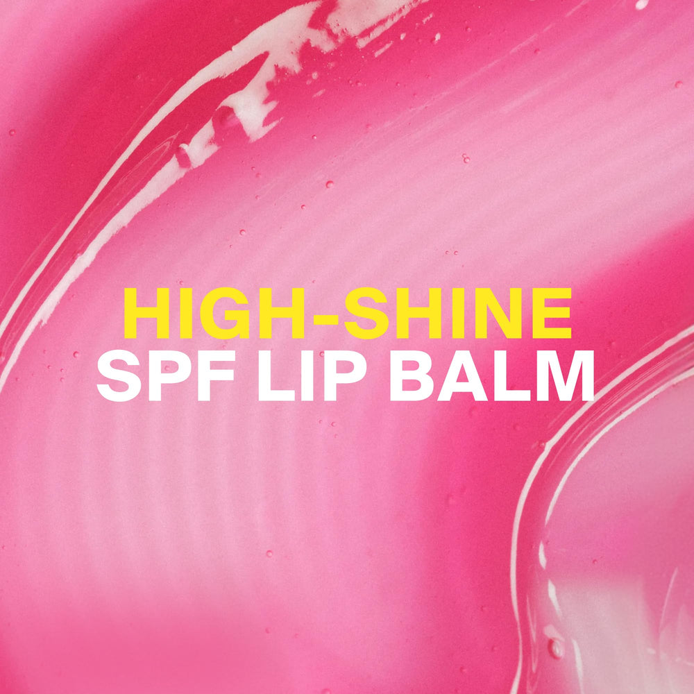 Supergoop! texture swirl of balm showing hydrating glossy formula