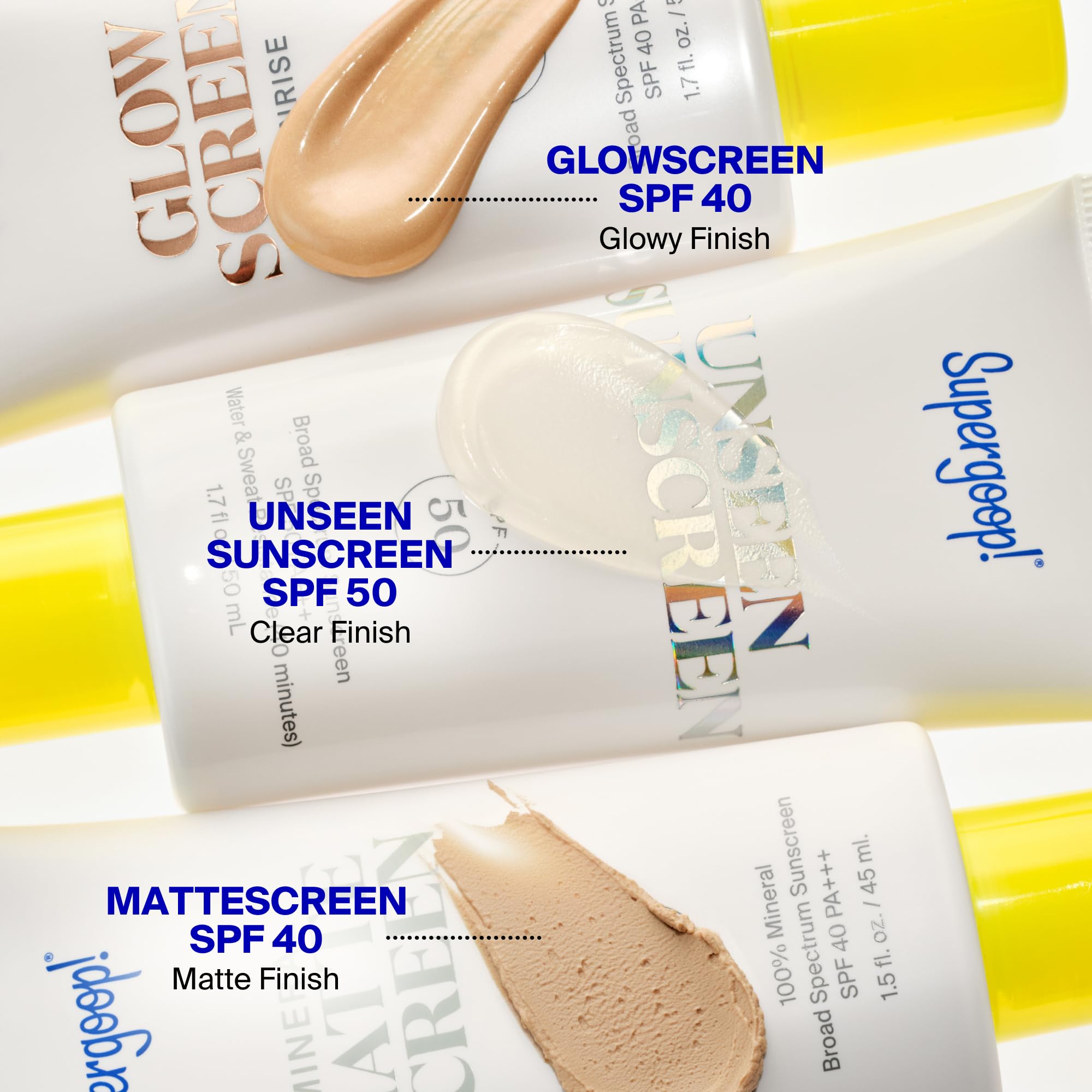 Supergoop! Glowscreen ingredient visual highlighting hyaluronic hydration