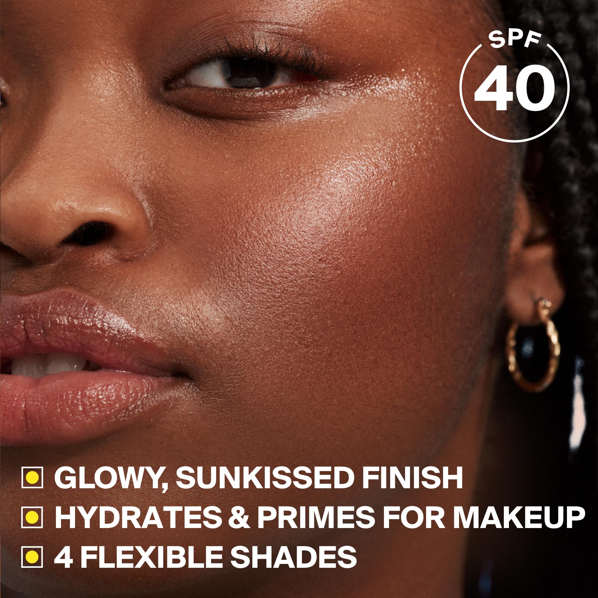 Supergoop! Glowscreen creamy texture close-up highlighting dewy finish