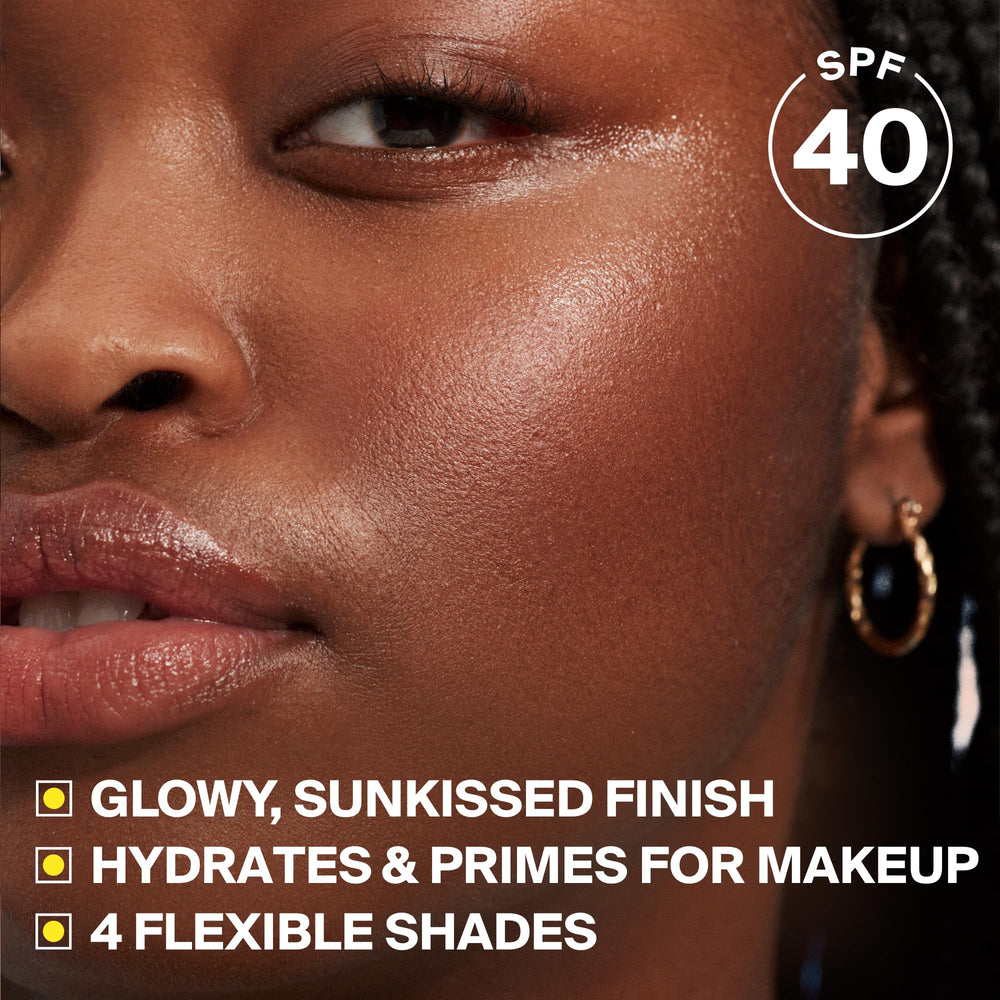 Supergoop! Glowscreen creamy texture close-up highlighting dewy finish