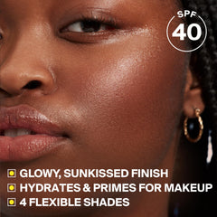 Supergoop! Glowscreen creamy texture close-up highlighting dewy finish