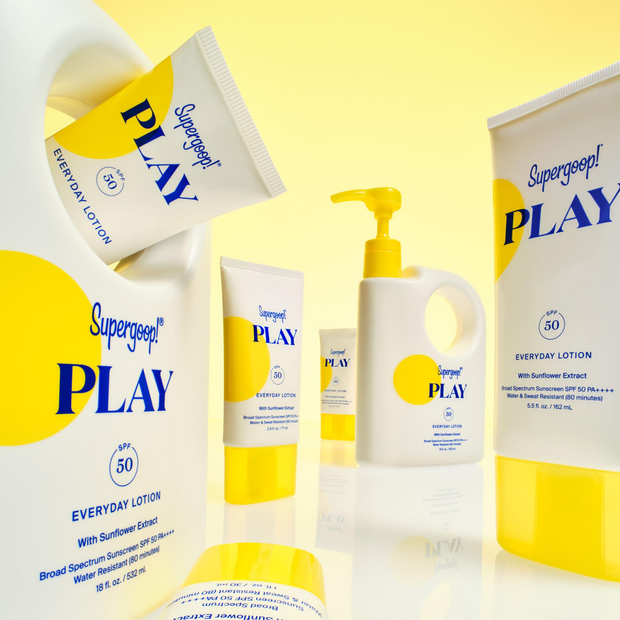 Supergoop! packaging detail highlighting clean-formula benefit