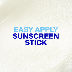 Supergoop! stick texture swipe demonstrating clear, non-greasy finish