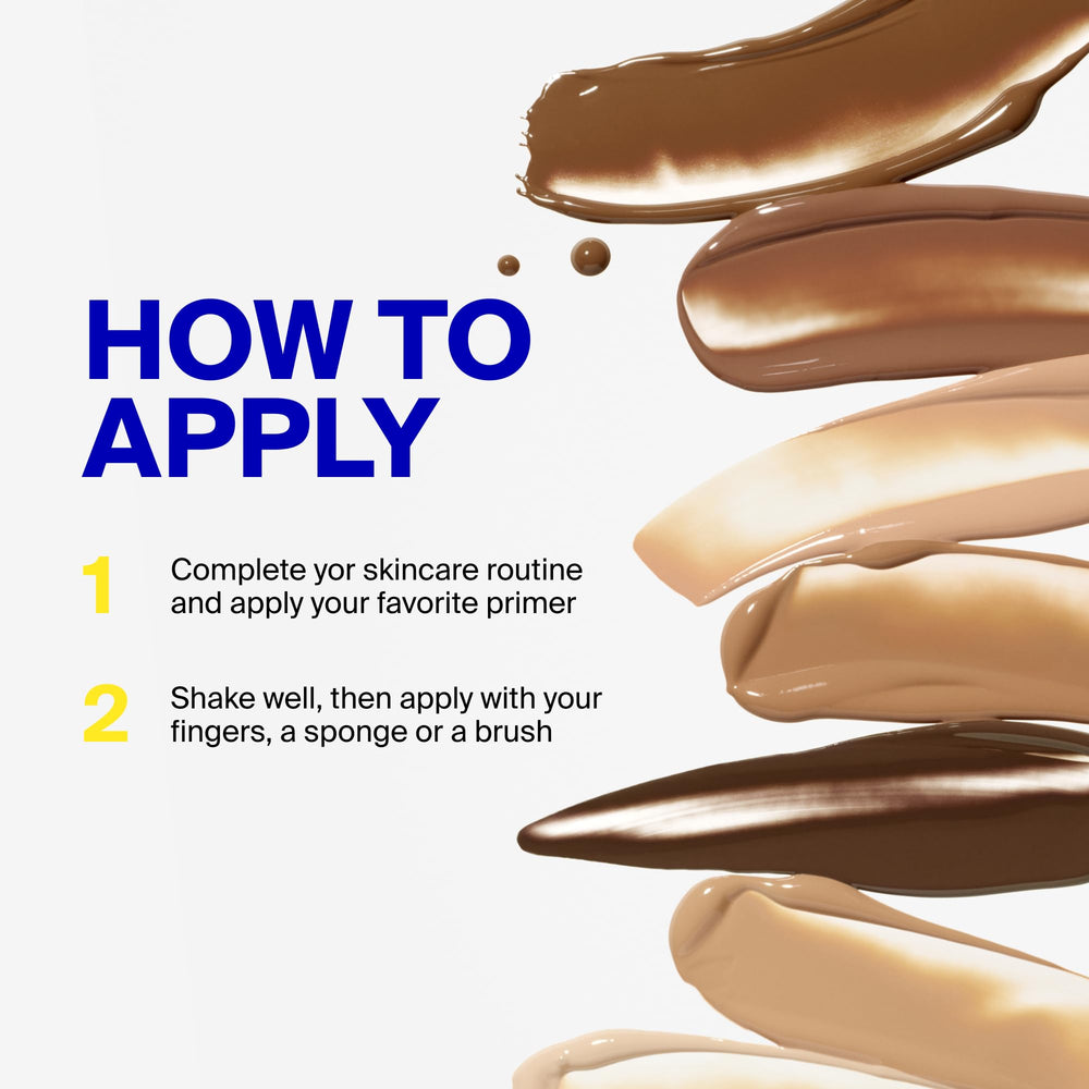 Supergoop! blending tint with brush for buildable, even finish benefit