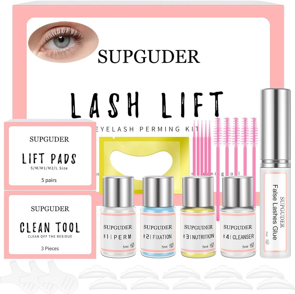 SUPGUDER size comparison chart illustrating pad sizes for tailored curl benefit