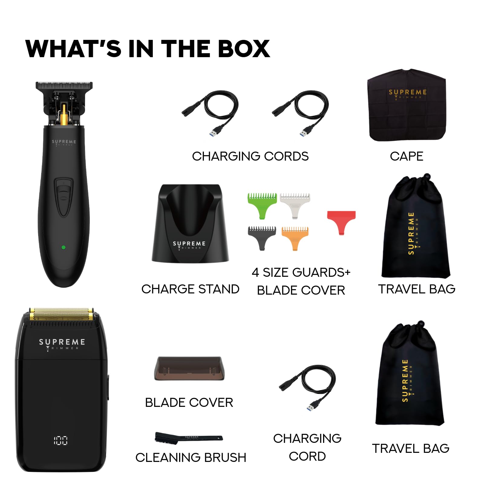 Detachable blade rinsing under water to show Supreme Trimmer easy cleaning benefit