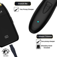 Hand holding Supreme Trimmer to show ergonomic grip and portable scale benefit