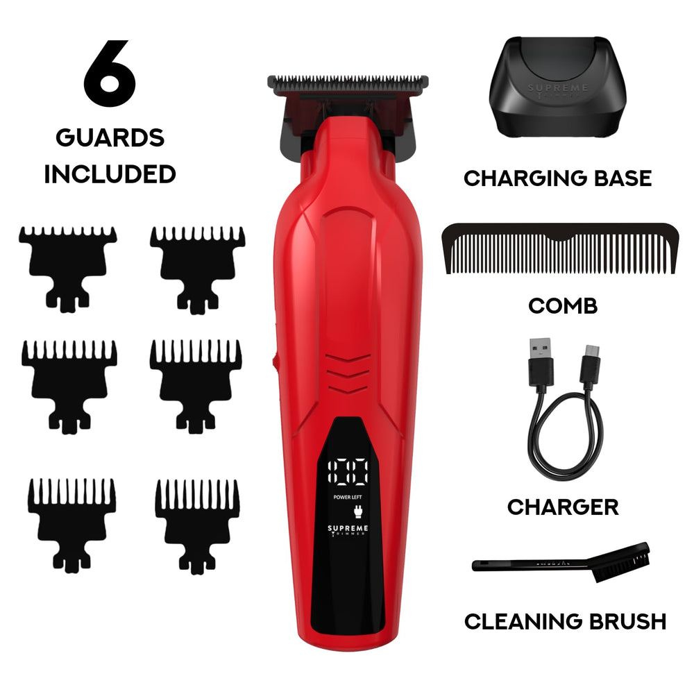 Supreme Trimmer Vader Lite placed on barber workbench showing ready-to-use professional kit