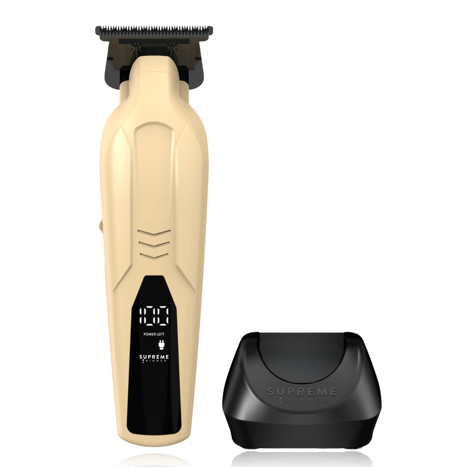 Supreme Trimmer Vader Lite sand front view showing slim profile and professional look