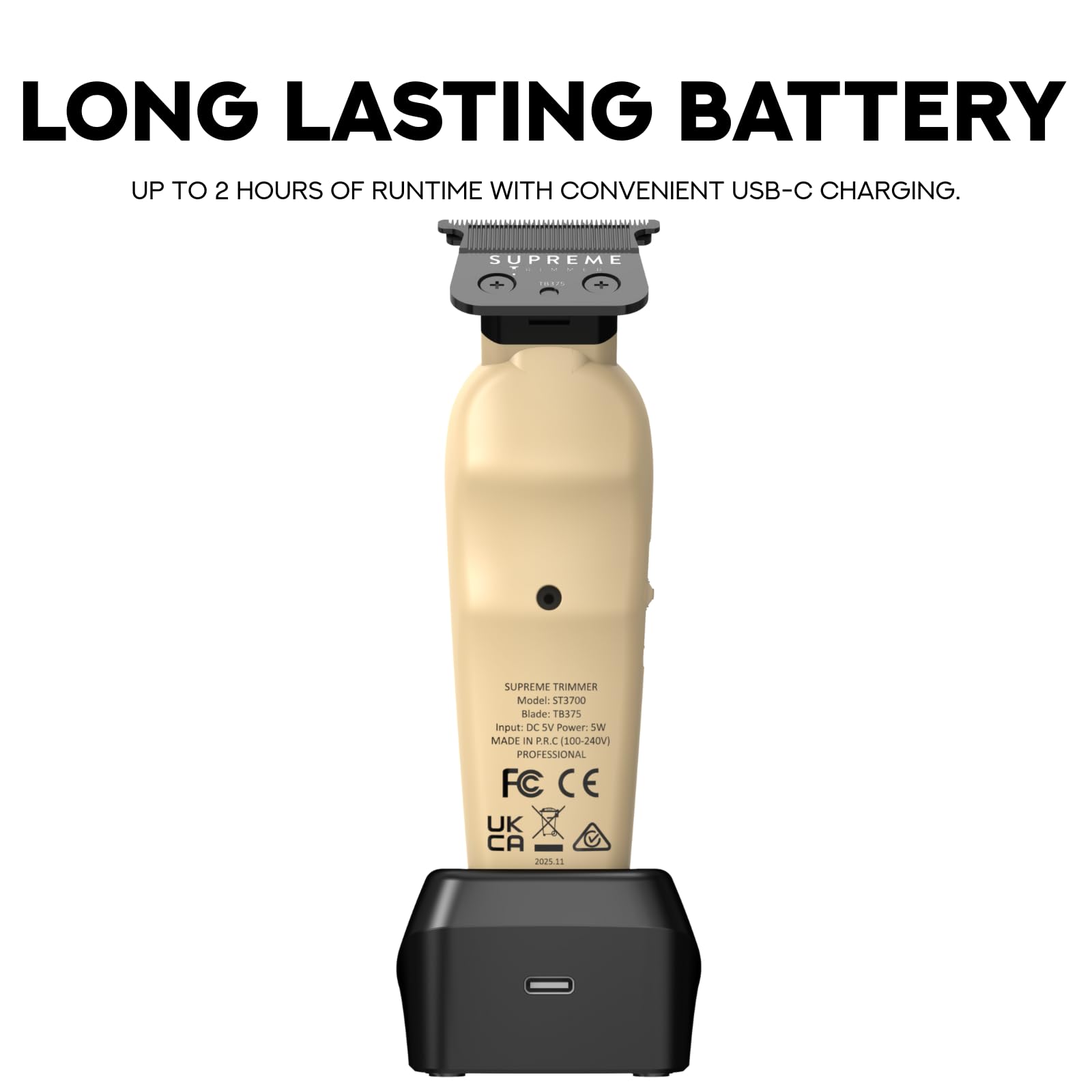 Supreme Trimmer Vader Lite held in hand to show scale and balanced lightweight design