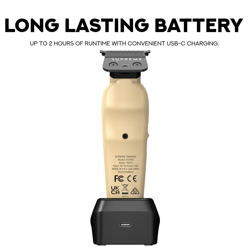Supreme Trimmer Vader Lite held in hand to show scale and balanced lightweight design