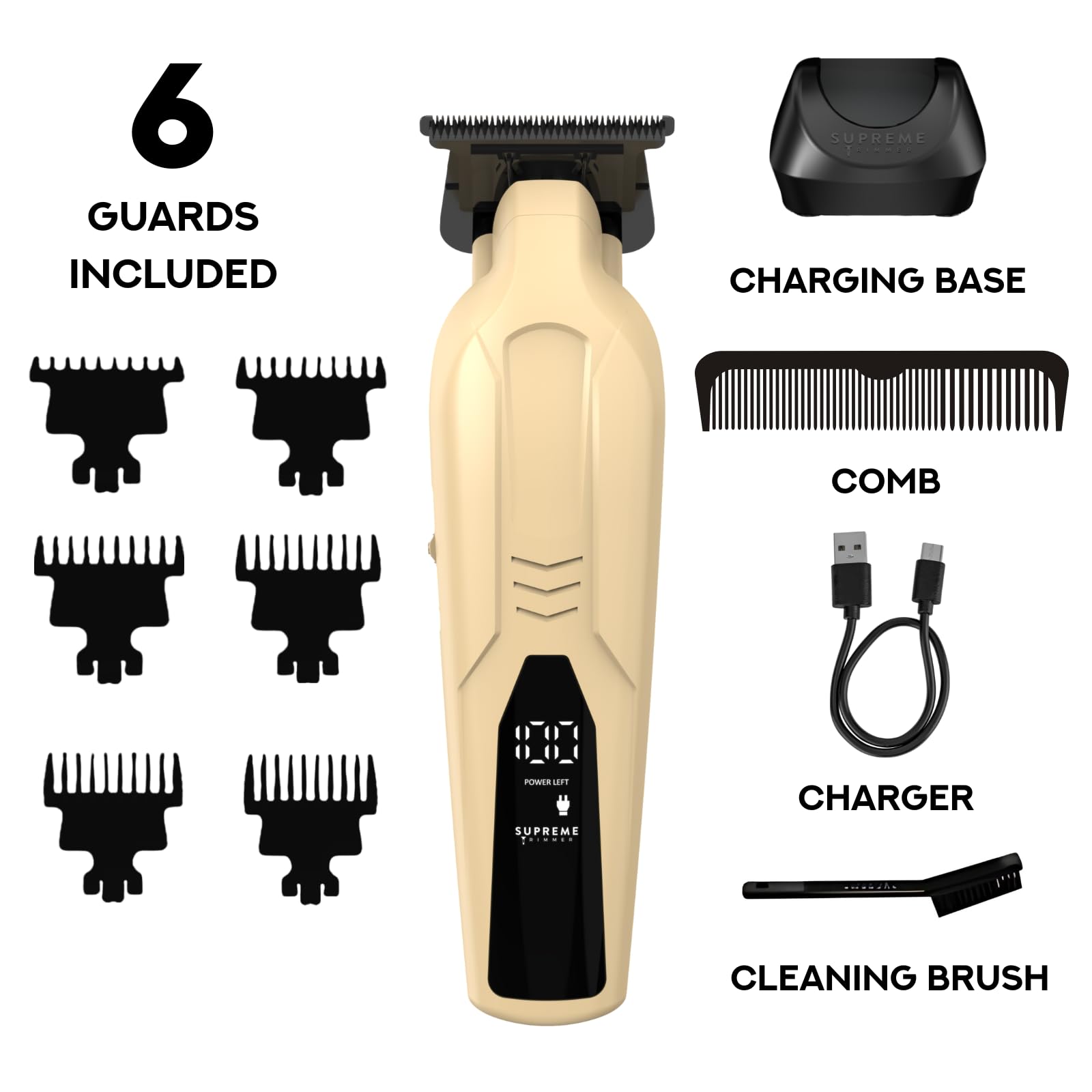 Supreme Trimmer Vader Lite trimming hair illustrating smooth, snag-free performance