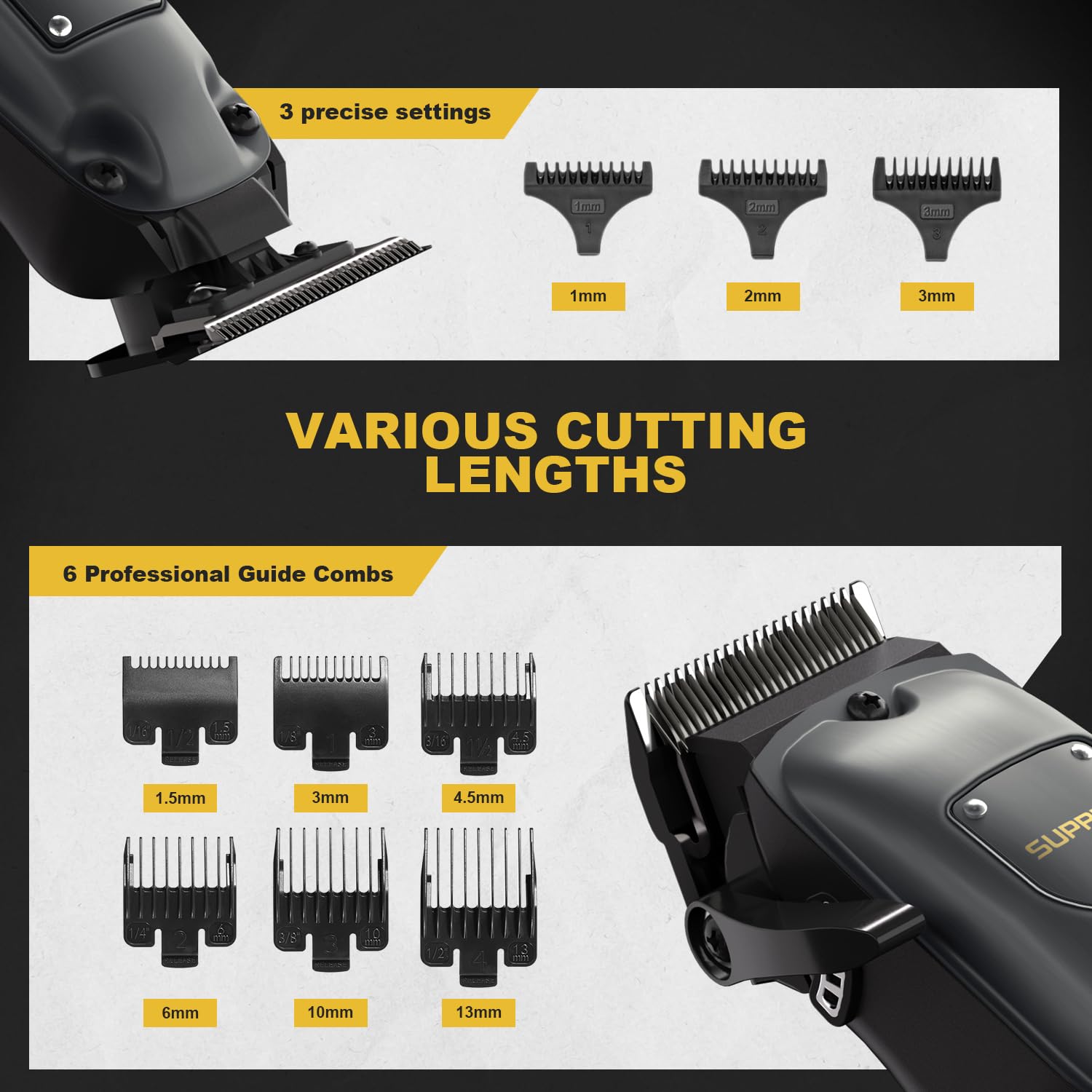 SUPRENT clipper in hand during use showing comfortable control and portability