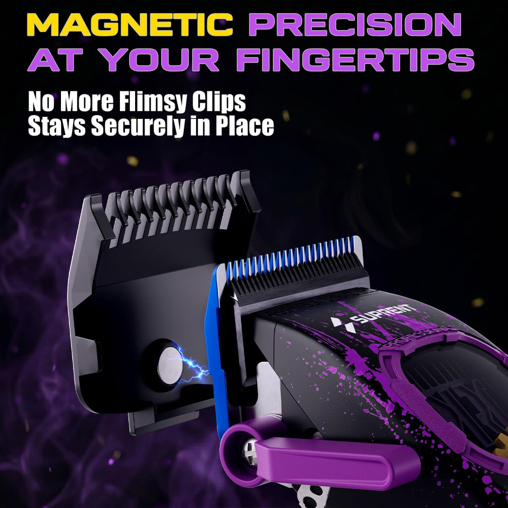 SUPRENT clippers in use by barber demonstrating consistent performance on client