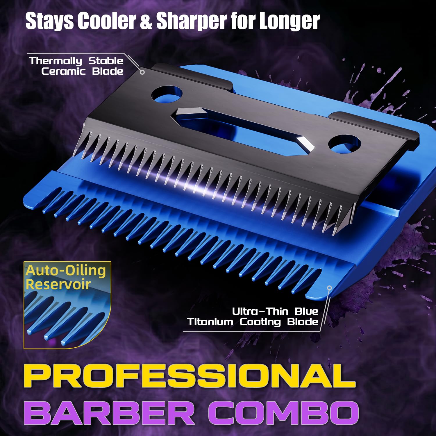 SUPRENT trimmer zero-gapped detail showing precise edge control for sharp lines