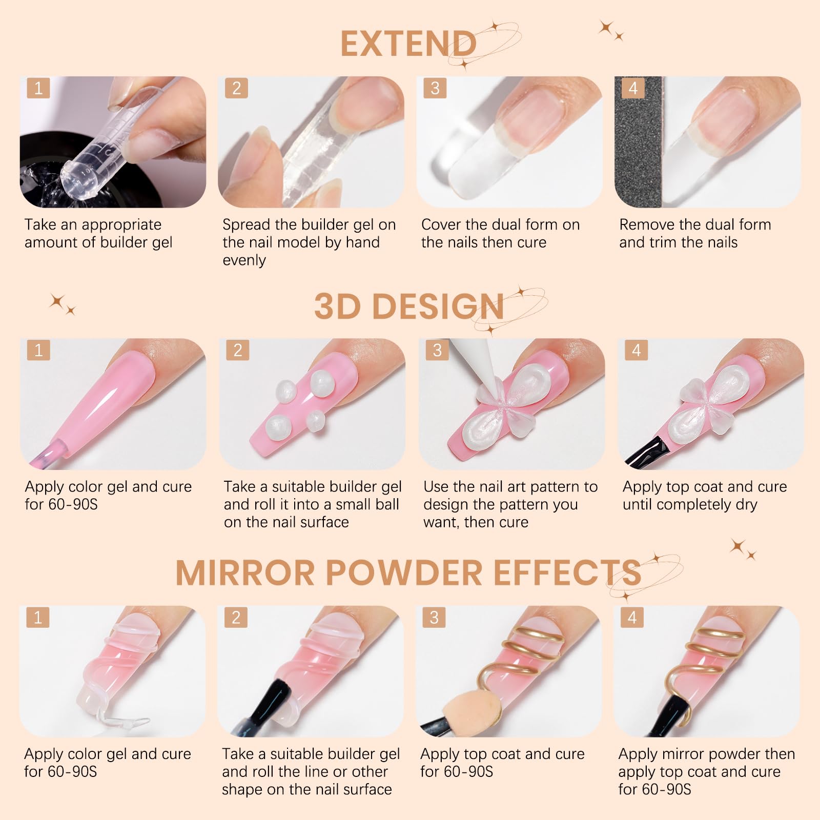SUPWEE finished 3D nail on hand showcasing salon-quality result