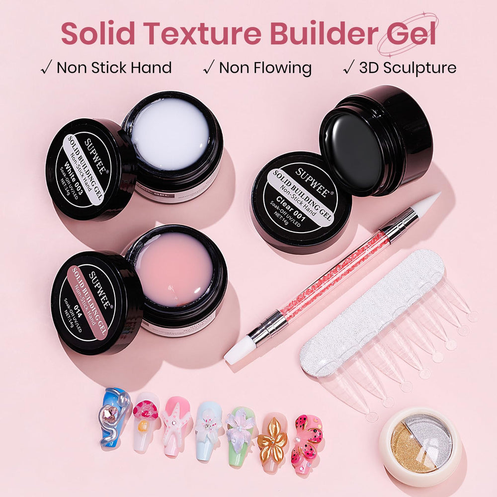 SUPWEE open jar close-up of firm gel texture for precise sculpting