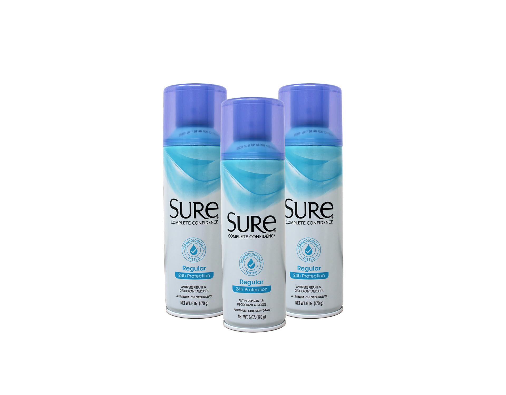 Sure front packaging showing can and label, clear product identity and protection