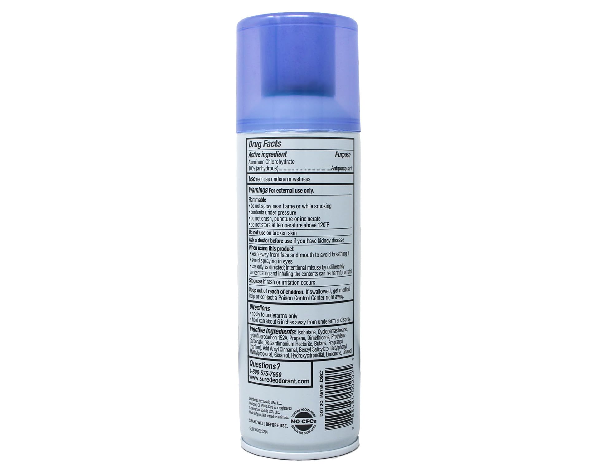 Sure fine mist spray in motion, showing quick-dry texture and even coverage